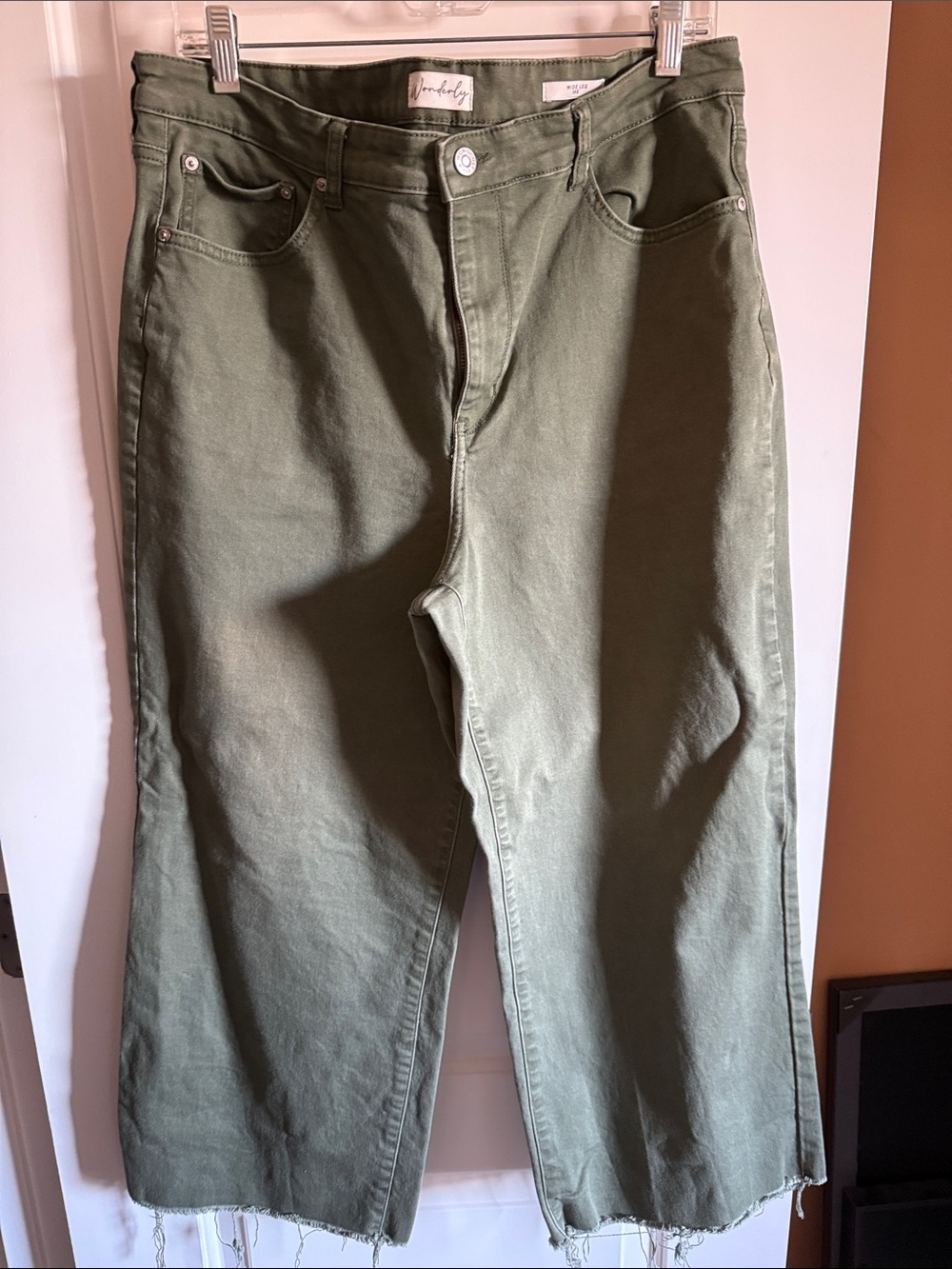 Wonderly Olive Utility Jeans